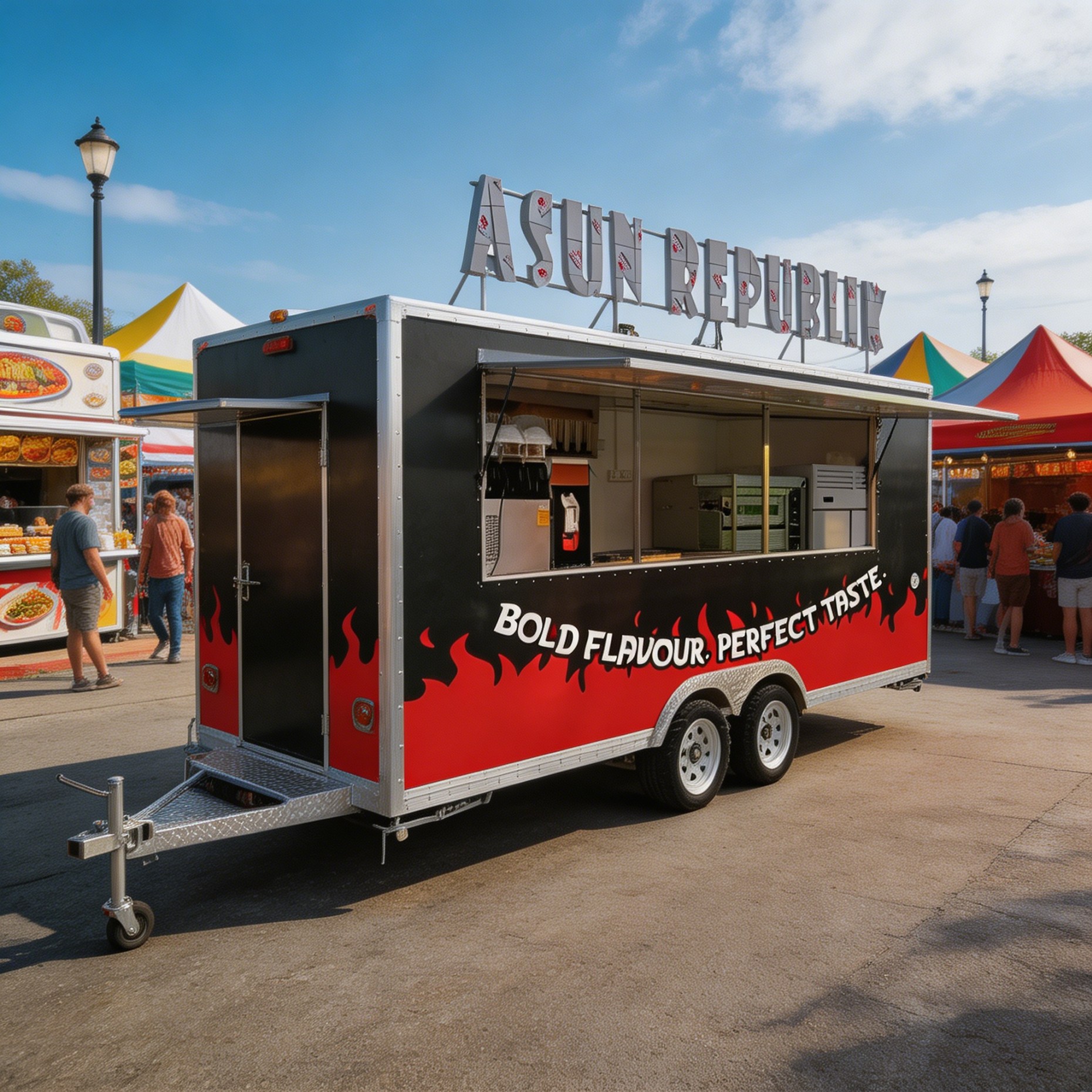 Coffee Equipment For Business - Stainless Steel Mobile Food Trailer Fully