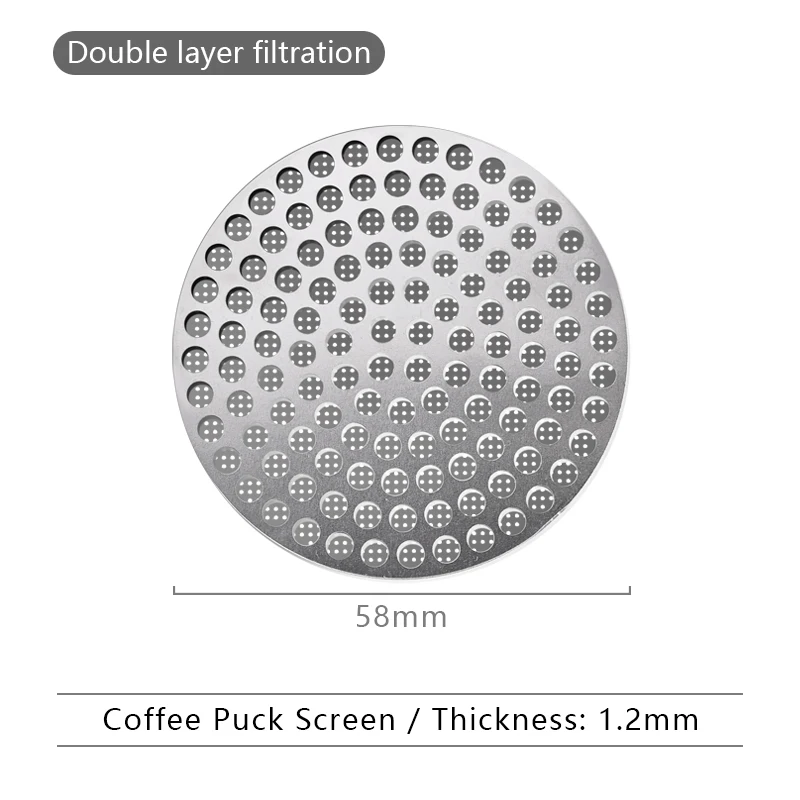 Universal 51/53/58mm Coffee Pu - Puck Screen Mesh recensie en prijs